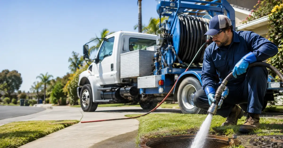 Hydro jet sewer cleaning Terra Bella