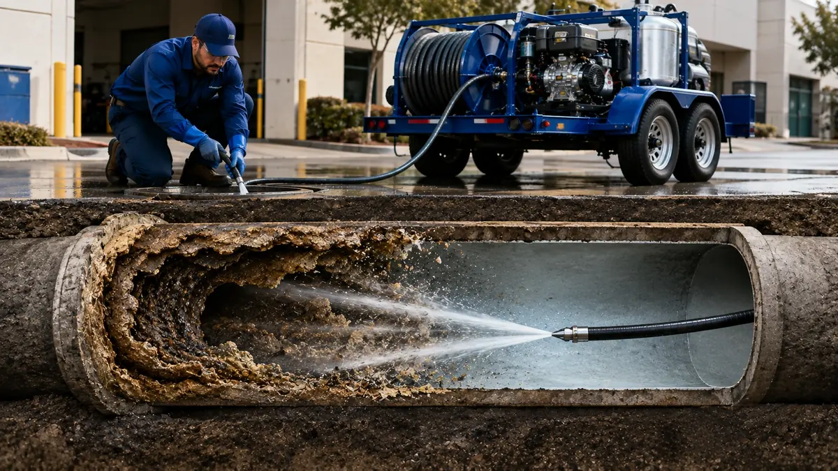 Sewer Pipe Descaling in Terra Bella
